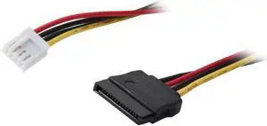 SA SATA-FDD-20 1.66 ft. SATA Power 15pin To FDD Power 4pin Cable Female to Female