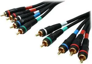 SAKOSE P3V2A-3 3 ft. Component RGB video/audio Cable - GOLD Plated, Black Jacket SAKOSE P3V2A-3 3 ft. Component RGB video/audio Cable - GOLD Plated, Black Jacket