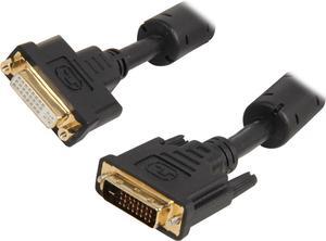 SA DVID-6MF Black DVI to DVI Male to Female Dual Link DVI-D M/F Extension Cable