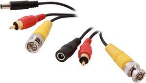 SA SCC-75RB 75 ft. Security Camera Cable + Power, BNC Male + RCA Male + DC Male to Female - OEM