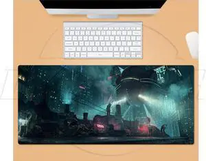 SA Cyberpunk 2077Large soft Second element anime game keyboard Non-slip Rubber sole Expand mouse pad(0.12“ x 31.80” x 11.80“)Office games Suitable for PC/laptop/desktop computer desk Large mouse pad