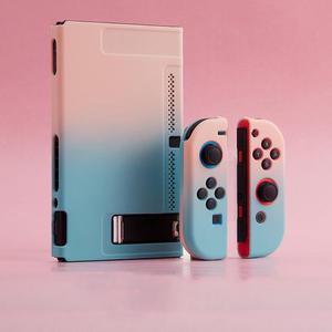 SA Case Compatible with Nintendo Switch,Protective Cover Case Compatible with Nintendo Switch and Joy-Con Controllers(pink and green suit)