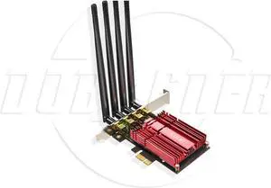 SA WiFi Pcie wireless adapter 1900Mbps WiFi dual-band wireless AC1900 802.11acWiFi expansion card with Heat Sink 4 antennas supports MU-MIMO function wireless WiFi adapter WiFi card