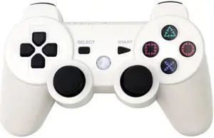 Sakose 2.4GHz 7 Colors Wireless Bluetooth Game Controller For Sony PS3 Ergonomics Controller Joystick Gamepad For Playstation 3 white  (Not Official Controller)