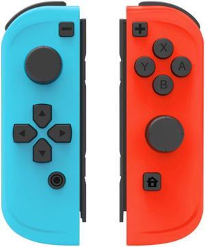 Wireless Joy-Con controller for N-Switch console, left and right switch Pro game controller gamepad, plug and play automatic connection upgrade version, larger size (not official original), blue red