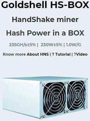 Goldshell HS-BOX 235GH/S(without PSU)BOX& HNSB Mining Machine Low noise Small&simple Home Mining Home Riching