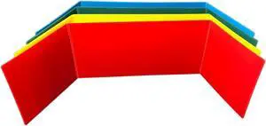Assorted Plastic Study Carrel Pack of 12