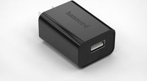 USB Wall Charger, Hannord 2-Pack 5V 2A Power Adapter Universal Travel Charger USB Plug Cell Phone Charger Block Cube Compatible with iPhone, iPad, Google Nexus, Samsung, LG, HTC, Moto, Kindle (Black)