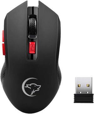 YWYT G817 Wireless Mouse 2.4G Wireless Gaming Mouse 2400DPI 6 Buttons Optical Ergonomic Mouse with USB Receiver for PC Laptop