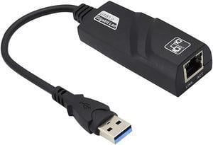 Hannord USB 3.0 to Ethernet Adapter Network Wired Cable Gigabit RJ45 LAN Converter - Lightning10/100/1000Mbps Compatible for MacBook Laptop PC Desktop with Windows 10 8 7 Vista Linux Mac Chrome OS