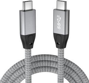 USB C to USB C Cable 100W, Hannord USB 3.1 Type C Gen 2 10Gbps / 20Gbps Data Transfer Cable PD Fast Charging,4K Video Monitor Cord Compatible for Thunderbolt 3,MacBook Pro, iPad Pro,Galaxy S21(1.64FT)