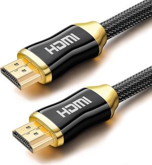 4K High-Speed HDMI Cable, Braided Nylon Gold Connectors, 2M/6.6FT High Speed 18Gbps HDMI 2.0 HDMI Cord 4K@60Hz Compatible 4K UHD, 1080P for Laptop, Monitor, PS5, PS4, Xbox One, Apple TV and More