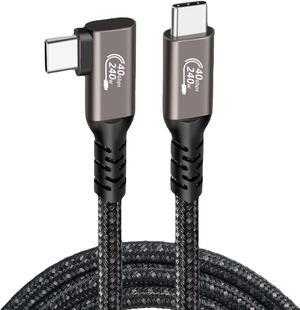 Hannord USB4.0 Fast Charging Data Cable, Thunderbolt 4 Cable, USB-C to USB-C Cable, 240w Charging Cord, Supports 8K@60Hz Display & 40Gbps Data Transfer Braided Cable For Laptop MacBooks Pro 3.3 ft.