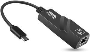 USB C to Ethernet Adapter, Hannord RJ45 to USB C Type-C Gigabit Ethernet LAN Network Adapter, Compatible for MacBook Pro 2020/2019/2018/2017, MacBook Air, Dell XPS and More