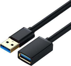 Hannord USB Extension Cable,USB 3.0 5Gbps Type A Male to A Female Extension Cord for Data Transfer USB Flash Drive, Keyboard, Mouse, PlayStation, Xbox, VR, Card Reader, Printer