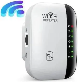 Hannord 300Mbps Wireless WIFI Repeater WiFi Extender WiFi Booster,Covers Up to 3000 Sq.ft Wi-Fi Signal Amplifier 802.11N Network Card Adapter for Home
