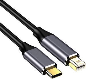 Hannord USB C to Mini Displayport Cable, 4K@60hz 6ft USB Type C Thunderbolt 3 to Mini DP Video Convert Cable for iPhone 15,MacBook Pro/Air/iMac/Mac Mini/Surface etc