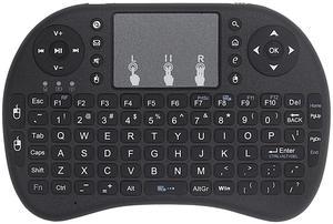 Hannord Wireless Mini Keyboard Remote Control Touchpad Mouse Combo Controller with RGB Backlit for Android TV Box Smart TV with OS+USB PC Laptop Window OS HTPC Home 2.4GHz Dongle Black