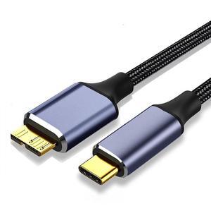 Hannord USB C To Micro B Hard Drive Cables, [3.3ft]  USB C to Micro B, 5 Gbps External Hard Drive Cable Compatible with MacBook Pro/Air, iPad/Tablet, iPhone, Samsung Galaxy and more