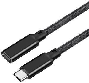 Hannord USB C Extension Cable USB 3.2 Gen2 20Gbps Type C Male to Female Thunderbolt 3 Charging Cable, 4K Video Extend Cord Compatible with MacBook Pro, iPad Pro, USB C HUB Black 10 ft.