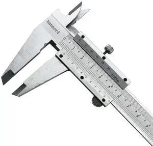 Hannord 6 inch Vernier Caliper,Stainless Steel Caliper Measuring Tool, 0-6inch/0-150mm Manual Micrometer, 0.001inch/0.02mm,for Inside,Outside,Depth and Step Measurements