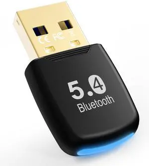 Hannord Bluetooth Adapter, Universal USB Receiver,Bluetooth Adapter, Bluetooth 5.4 Dongle Receiver, Plug and Play, Supports  EDR & BLE for Windows 11/10/8.1/7 for Desktop, Laptop
