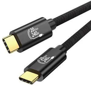 Hannord 20Gbps USB C 3.2 Gen 2x2 Cable, Premium Aluminum Alloy Nylon Braid 4K@144/120/60Hz Video, 20Gbps Data Transfer, PD3.1 240W Fast Charging, For iPhone 17/16/15, MacBook, SSD, Carplay, 3.3ft Hannord 20Gbps USB C 3.2 Gen 2x2 Cable, Premium Aluminum Alloy Nylon Braid 4K@144/120/60Hz Video, 20Gbps Data Transfer, PD3.1 240W Fast Charging, For iPhone 17/16/15, MacBook, SSD, Carplay, 3.3ft