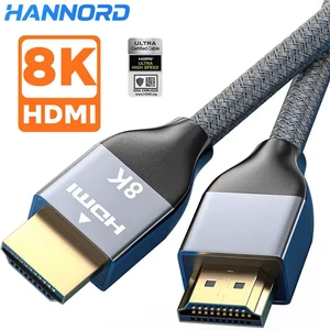Hannord HDMI 2.1 Cables 3.3FT, Certified HDMI Ultra High Speed Cord 8K@60HZ, 4K@120HZ, 48Gbps eARC HDR10 HDCP 2.2 & 2.3, Compatible with Laptop Monitor TV Projector Hannord HDMI 2.1 Cables 3.3FT, Certified HDMI Ultra High Speed Cord 8K@60HZ, 4K@120HZ, 48Gbps eARC HDR10 HDCP 2.2 & 2.3, Compatible with Laptop Monitor TV Projector