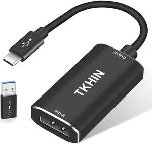 Capture Card, Audio Video Capture Card HDMI Game Capture to USB 1080p 60fps, with Type-C to USB Adapter Converter, 4K Full HD Game Capture Low Latency Record for Live Streaming/Gameplay Console Capture Card, Audio Video Capture Card HDMI Game Capture to USB 1080p 60fps, with Type-C to USB Adapter Converter, 4K Full HD Game Capture Low Latency Record for Live Streaming/Gameplay Console