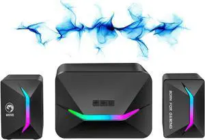 Computer Speakers, 2.1 Dynamic RGB Gaming Speaker, HiFi Stereo 5.0 & 3.5mm Aux-in Connection, USB Powered Computer Speakers for Desktop, PC, Laptop, Tablets, Cellphone, Ipad, Game Machine, MP3 Computer Speakers, 2.1 Dynamic RGB Gaming Speaker, HiFi Stereo 5.0 & 3.5mm Aux-in Connection, USB Powered Computer Speakers for Desktop, PC, Laptop, Tablets, Cellphone, Ipad, Game Machine, MP3