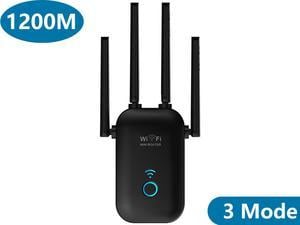 WiFi Extender 1200Mbps,WiFi Booster 2.4 & 5GHz Dual Band,WiFi Extender with Ethernet Port, WiFi Extenders Signal Booster for Home, 360 Degree Wireless Network Signal Coverage Easy Set Up