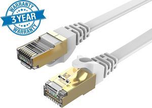  Cat7 Ethernet Cable - 20 ft - RJ45 Connector - Cat 7 Double  Shielded STP - 10 Gigabit 600MHz - Premium, High Speed (6m) Network Wire,  Patch, LAN Cord - 20 Feet : Electronics