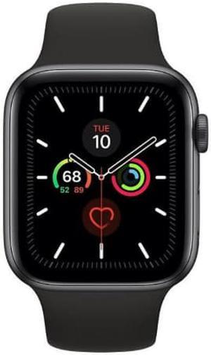 Refurbished Apple Watch Series 5 44mm GPS  Cellular Space Grey Aluminium Case with Black Sport Band