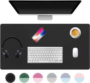 TOWWI Desk Pad, Leather Mouse Pad, 32”x16” Laptop Desk Mat Blotter, Waterproof Writing Pad Mouse pad, Desk Accessories Office Decor
