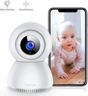 1080P FHD Baby Monitor with Smart Motion Tracking Sound Detection 2.4G WiFi Home Security Camera Indoor IP Surveillance Pet Camera with Night Vision, 2-Way Audio