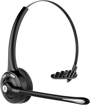 Bluetooth Headset with Microphone, Wireless Headset, Bluetooth Headphones with Mic, Portable Phone Headset, Headsets Suitable for VOIP, Skype, Call Centers, Offices, Truckers/Truck Drivers – Vont