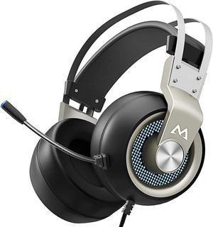 Over-Ear Gaming Headset for PC,PS4,Xbox One, Nintendo Switch,3D Surround Sound,Noise Cancelling Mic&Soft Memory Earmuff