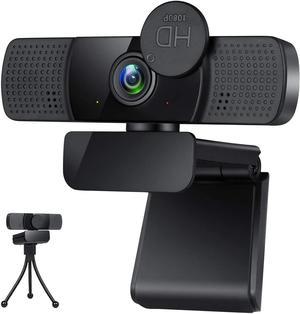 Webcam,Webcam with Microphone,USB PC Computer Webcam with Privacy Cover and Tripod,Laptop Desktop Full HD Camera Video Webcam,Pro Streaming Webcam for Recording,Calling,Conferencing,Gaming