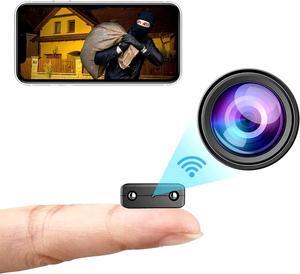 Small Wireless WiFi Camera Hidden Spy Security Cameras,Pet Dog Camera Baby Cam 1080P Remote Portable Camera Phone APP
