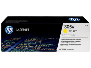 HP 305A Yellow Original LaserJet Toner Cartridge, ~2,600 pages, CE412A HP 305A Yellow Original LaserJet Toner Cartridge, ~2,600 pages, CE412A