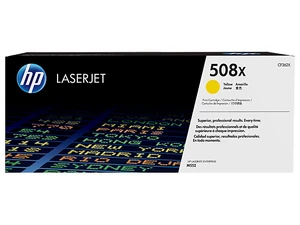 HP 508X High Yield Yellow Original LaserJet Toner Cartridge, ~9,500 pages, HP 508X High Yield Yellow Original LaserJet Toner Cartridge, ~9,500 pages,