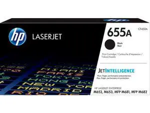 HP 655A Black Original LaserJet Toner Cartridge, ~12,500 pages, CF450A HP 655A Black Original LaserJet Toner Cartridge, ~12,500 pages, CF450A