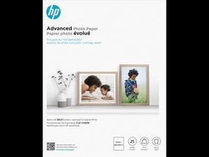 HP Advanced Photo Paper, Glossy, 65 lb, 8 x 10 in., 203 x 254 mm, 25 sheets