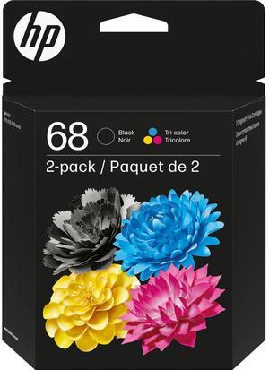 HP 68 2-Pack Black/Tri-color Original Ink Cartridge Combo, 6L6S2TN