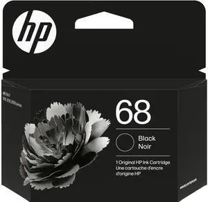 HP 68 Black Original Ink Cartridge, ~160 pages, 7FP21TN