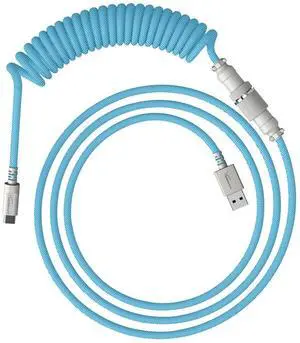 HyperX USB-C Coiled Cable Light Blue-White