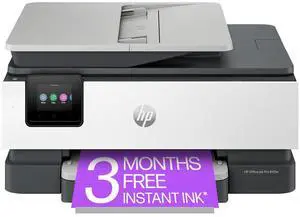 HP Officejet Pro 8125e Wired & Wireless Inkjet Multifunction Printer - Color - Light Cement - Copier/Fax/Printer/Scanner - 405T6AB1H