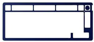 HyperX Alloy Rise Top Plate - Navy Blue