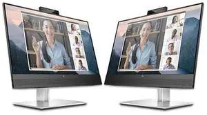 Dual HP E24mv G4 FHD Conferencing Monitor 23.8" FHD (1920 x 1080) 50-60 Hz