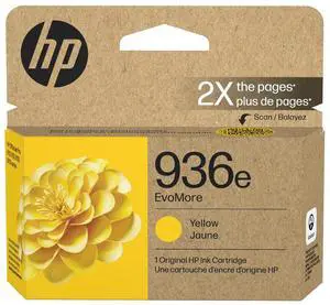 HP 936e EvoMore Yellow Original Ink Cartridge, 1,650 pages, 4S6V5LN